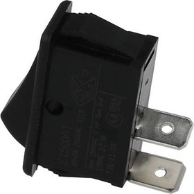 C1500ATAAA, Rocker Switch, 16 A, 1NO, 250V, ON-OFF, IP66, Black