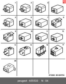 655533, РЕЛЕ 25 AMP
