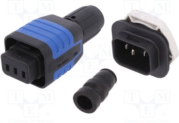 4312.0004, AC Power Entry Modules APPL COUPLER QC SET 10A 4.8