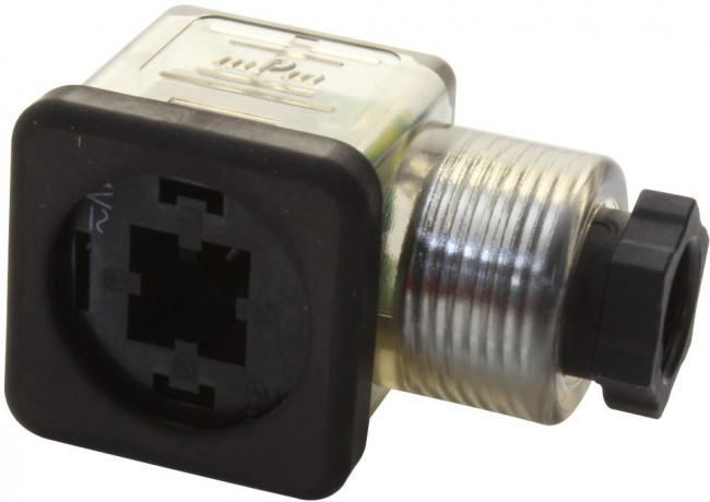 121064-0168, DIN VALVE CONN, RCPT, 2POS, PG7, CABLE