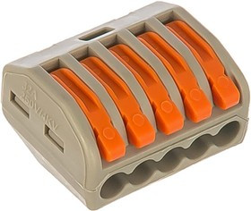 Cтроительно-монтажные клеммы 5-проводные LD222-415, 40шт. в упак., 32398