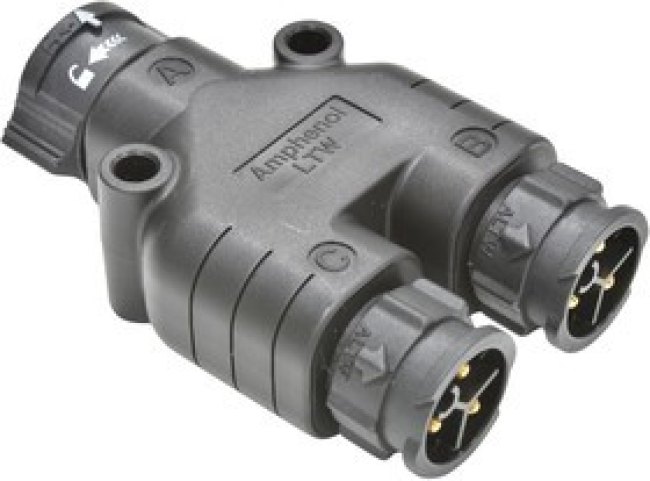 AB-CC-030303-FMM-YQ001, Аксессуар разъема, 3 Pos, Receptacle to Plug x 2, Y Adaptor, Circular Connectors AB-CC-030303-FMM-YQ001, Аксессуар разъема, 3 Pos, Receptacle to Plug x 2, Y Adaptor, Circular Connectors