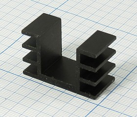 Охладитель (радиатор охлаждения) 15x 32x 20, тип J05, аллюминий, BLA044-15, черный