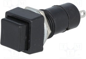 PS-06B-MONO, Переключатель: кнопочный, Пол: 2, SPST-NO, 3A/125ВAC, OFF-(ON)