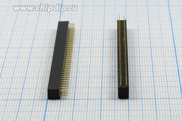 Разъем PBD2-2x35 розетка, шаг P2.0, контакты 70P, монтаж на плату