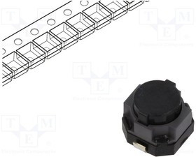 EVPASCB1A, Микропереключатель TACT, SPST, Пол: 2, 0,05A/12ВDC, SMT, нет, 2,2Н