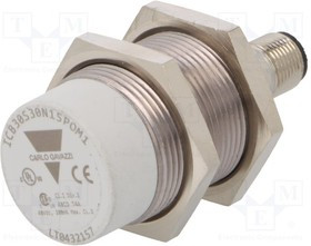 ICB30S30N15POM1, Датчик: индуктивный, Конф.выхода: PNP / NO, 0-15мм, 10-36ВDC, М30 ICB30S30N15POM1, Датчик: индуктивный, Конф.выхода: PNP / NO, 0-15мм, 10-36ВDC, М30