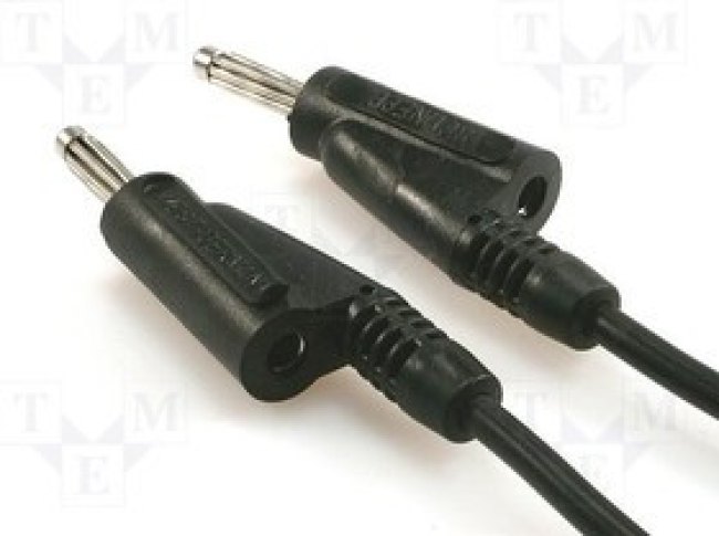 PP151-B, Измерительный провод, 60ВDC, 20А, с осевым гнездом 4мм, Дл: 1,5м