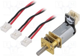 DF-FIT0457, Двигатель DC, с редуктором, 1-6ВDC, 75 1, Двусторон.вал нет, 1А