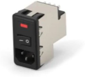 PS0SSSBXB, AC Power Entry Modules 10A SINGLE FUSE SNAP IN