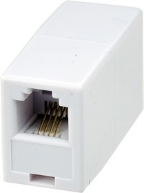 03-0022-01, Телефонный проходник (гнездо-гнездо) 6P-4C (блистер) (OBSOLETE)