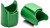 AX-MARK5, XLR Connectors AX Series Sleeve for Custom Printing Green