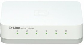 Коммутатор D-Link DGS-1005A 5 портам 10/100/1000 Base-T