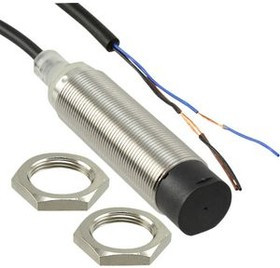 E2BM18LN16WPB12MOMI, Inductive Sensor PNP, Make Contact (NO) 400Hz 30V 10mA 16mm IP67 Cable, 2 m E2B