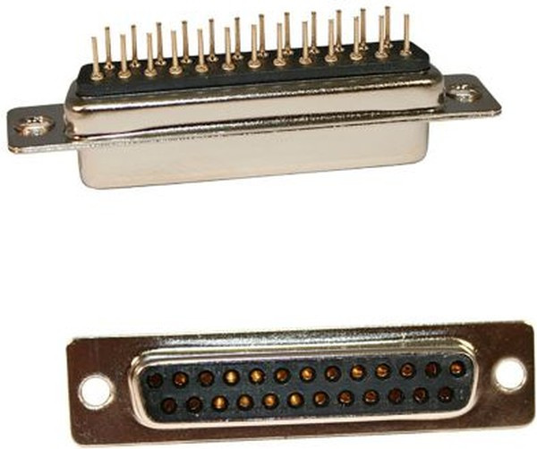 171-025-213R911, 171 25 Way Through Hole D-sub Connector Socket, 2.77mm Pitch, with 4-40 Spacer/Board Lock