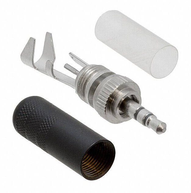 35HDLBN, CONNECTOR, 3.5MM STEREO PLUG R 73R7402