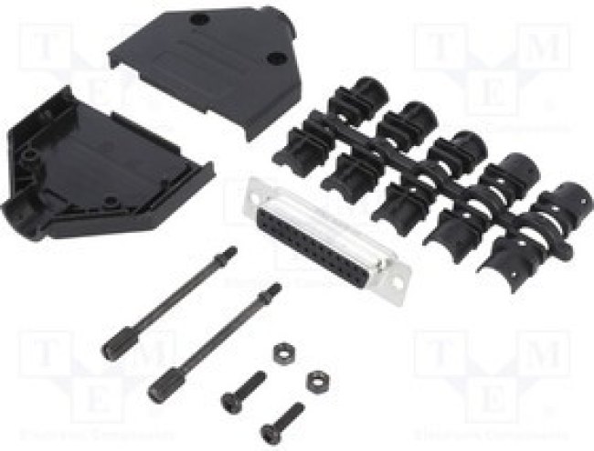 DTPKP-25FSSL, Разъем D-Sub; PIN: 25; "мама"; прямой; пайка; на п