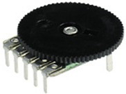 R1001G22B1, 100KOHM, переменный резистор, сдвоенный 2х 100кОм, d14мм х 1.00мм