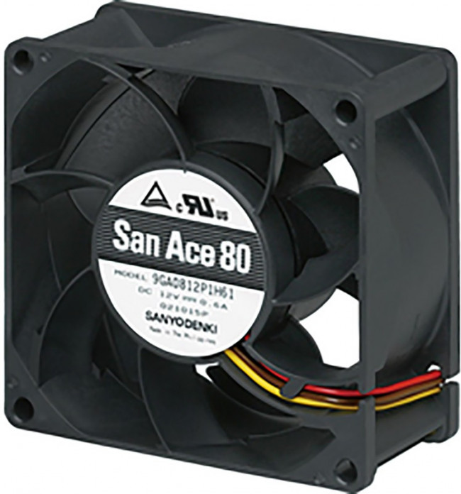 9GA0824P1S61, DC Fans Axial Fan, 80x80x38mm, 24VDC, High Performance, Low Power, Tach/PWM Closed Loop 9GA0824P1S61, DC Fans Axial Fan, 80x80x38mm, 24VDC, High Performance, Low Power, Tach/PWM Closed Loop