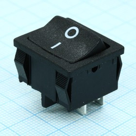 RS-606PABBBT-G, Переключатель клавишный 2 группы ON-OFF 250В 6A черный