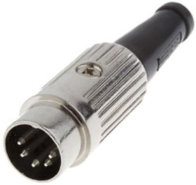 610-0300, Вилка; DIN; "папа"; PIN: 3; Конф: 180°; прямой; на провод; пайка; 34В