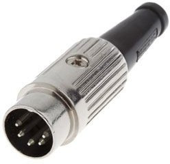 610-0300, Вилка; DIN; "папа"; PIN: 3; Конф: 180°; прямой; на провод; пайка; 34В