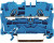 2004-1204, 2-пров. проходная клемма, 0,5 - 4 (6) мм2, синяя