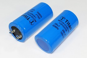 Конденсатор пусковой, емкость 200 мкФ, 300~В, размер 42x82, номинальное отклонение: 5, рабочая темпе