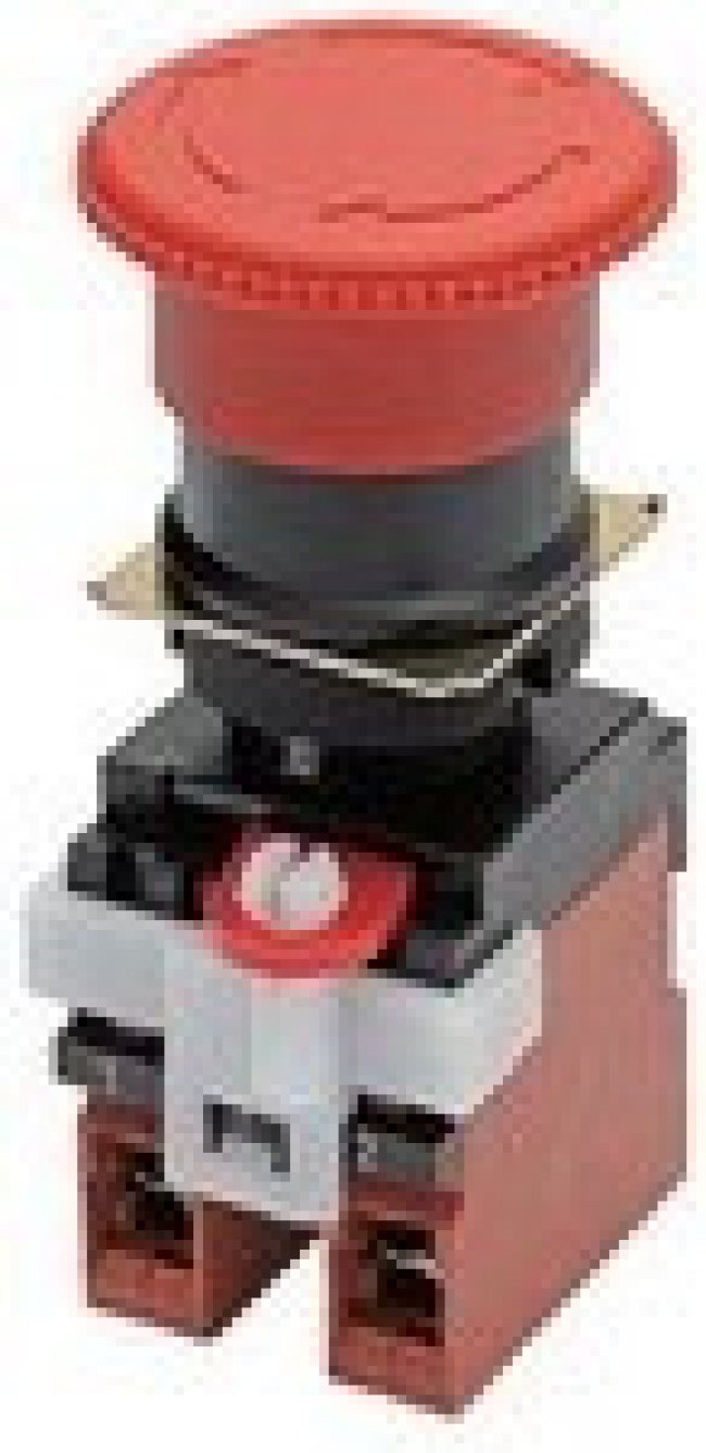 A22E-M-12, Emergency Stop Switches / E-Stop Switches Non-Lit, Push-Lock turn reset