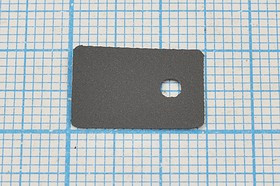 Изоляционная теплопроводящая прокладка для TO-126, №7551 изол прокл\ 10x15x0,23\рез\2A1510\под TO-12