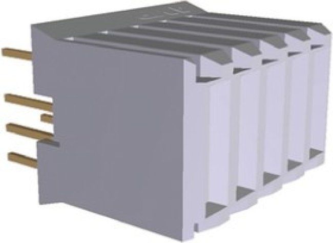 120953-2, Z-PACK HM Series Straight Through Hole Mount PCB Socket, 5-Contact, Solder Termination 120953-2, Z-PACK HM Series Straight Through Hole Mount PCB Socket, 5-Contact, Solder Termination