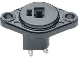 MI-731, Female Panel Connector, 2 Poles, Socket