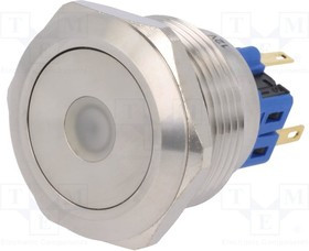 V28-21D-12R-S, Переключатель: антивандальный, Пол: 2, SPDT, 3A/220ВAC, 5A/24ВDC