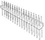 54102-S3000LF, Conn Unshrouded Header HDR 30 POS 2.54mm Solder ST Top Entry Thru-Hole BergStik® Reel