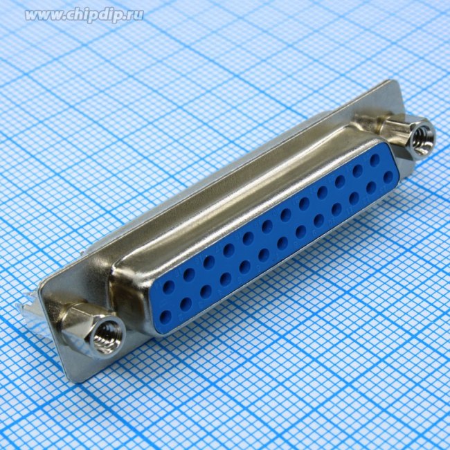 DPBS-25F (DS1034-25F) с креплением, Гнездо на плату 25pin