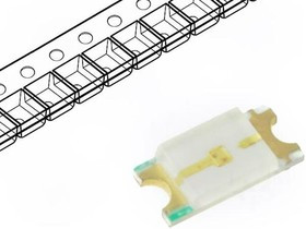 OF-SMD3216YG-RV, LED; SMD; 1206; green; 70?100mcd; 3.2x1.6x0.68mm; 120°; 1.8?2.4V OF-SMD3216YG-RV, LED; SMD; 1206; green; 70?100mcd; 3.2x1.6x0.68mm; 120°; 1.8?2.4V