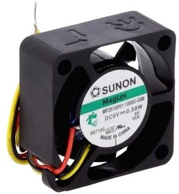 MF25100V1-1000U-G99, DC Fans Axial Fan, 25x25x10mm, 5VDC, 3.5CFM, 0.25"H2O, Vapo, 3x Wire, Auto Restart, Tach MF25100V1-1000U-G99, DC Fans Axial Fan, 25x25x10mm, 5VDC, 3.5CFM, 0.25"H2O, Vapo, 3x Wire, Auto Restart, Tach