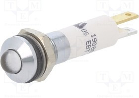 1908035W, Индикат.лампа: LED; выпуклый; белый; 24ВDC; 24ВAC; O8мм; пластик
