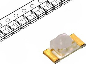 OSO5120641E, LED; SMD; 1206; orange; 300?400mcd; 3.2x1.6x1.8mm; 35°; 1.8?2.4V OSO5120641E, LED; SMD; 1206; orange; 300?400mcd; 3.2x1.6x1.8mm; 35°; 1.8?2.4V