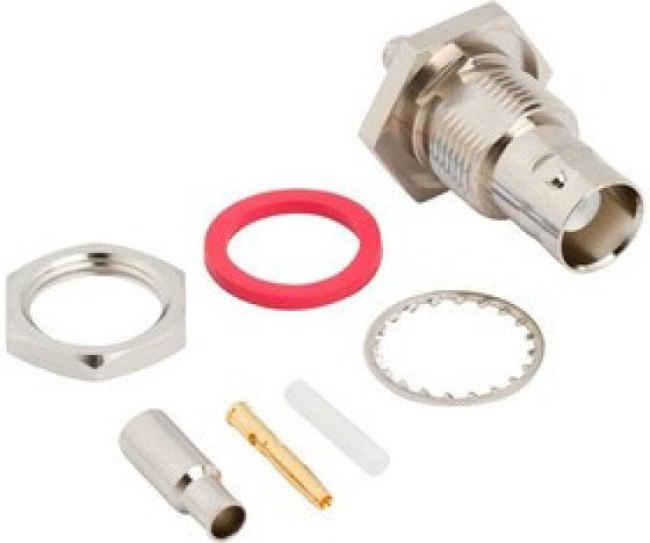 112719, RF Connectors / Coaxial Connectors BNC BULKHEAD JACK 316/U 6.5MM PANEL 112719, RF Connectors / Coaxial Connectors BNC BULKHEAD JACK 316/U 6.5MM PANEL