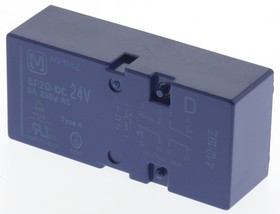 SF2D24, PCB Mount Force Guided Relay, 24V dc Coil Voltage, 2 Pole, DPDT