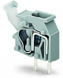 PCB terminal, 1 pole, pitch 5 mm, AWG 28-12, 24 A, cage clamp, light green, 255-747