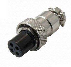 GX12M-4A, Разъем цилиндрический 4pin