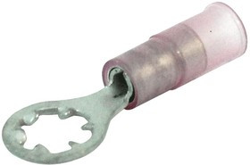 19076-0017, TERMINAL, RING TONGUE, #10, RED