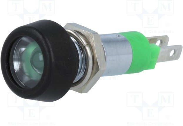 SMPD 08214, Индикат.лампа: LED, плоский, 24-28ВDC, 24-28ВAC, Отв: d8,2мм, IP67 SMPD 08214, Индикат.лампа: LED, плоский, 24-28ВDC, 24-28ВAC, Отв: d8,2мм, IP67