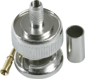 HYR-0105D (GB-105D) (BNC-7001D) (BNC-C174P), Разъем BNC, штекер, RG-174, обжим (Crimp)