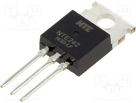 NTE242, Транзистор: PNP, биполярный, 80В, 4А, 60Вт, TO220