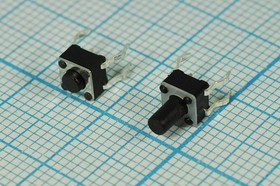 Переключатель тактовый 4,5x 4,5x 3,8, h 1,0, NO, 4PF, QITZ-1109