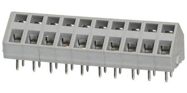 TBL007A-500-10GY, Fixed Terminal Blocks Terminal block, screwless, 5.00, 45, 10, Gray