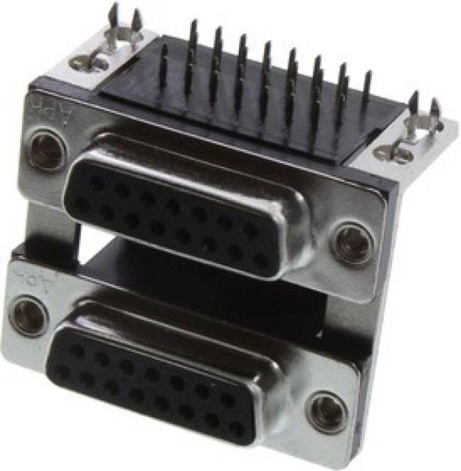 L17H2442120, D-Sub Dualport Connectors D-SUB STACKED